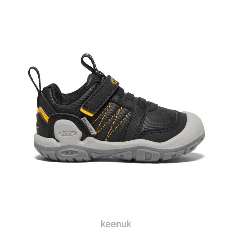 Footwear KEEN Knotch Peak Sneaker Black/Yellow Toddlers Z2D88934