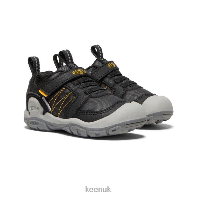 Footwear KEEN Knotch Peak Sneaker Black/Yellow Toddlers Z2D88934