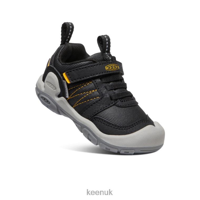 Footwear KEEN Knotch Peak Sneaker Black/Yellow Toddlers Z2D88934