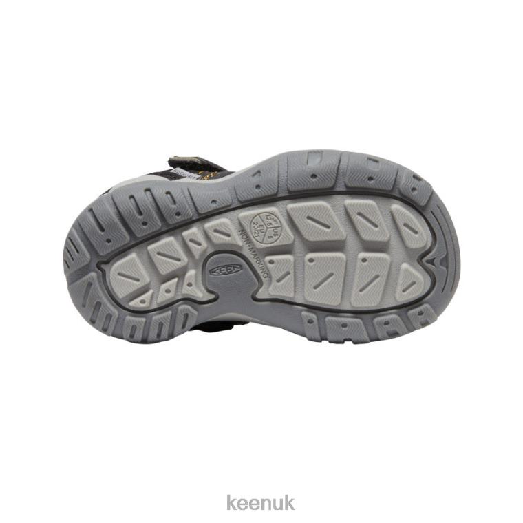 Footwear KEEN Knotch Peak Sneaker Black/Yellow Toddlers Z2D88934