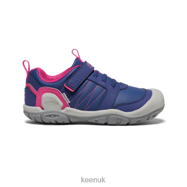 Footwear KEEN Knotch Peak Sneaker Blue Depths/Pink Peacock Big Kids Z2D88975