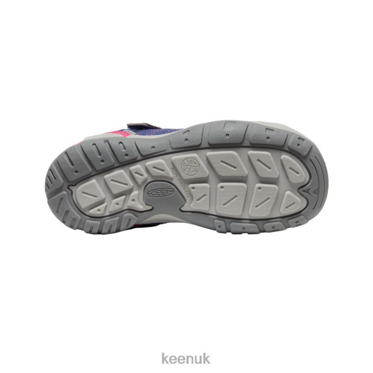 Footwear KEEN Knotch Peak Sneaker Blue Depths/Pink Peacock Big Kids Z2D88975