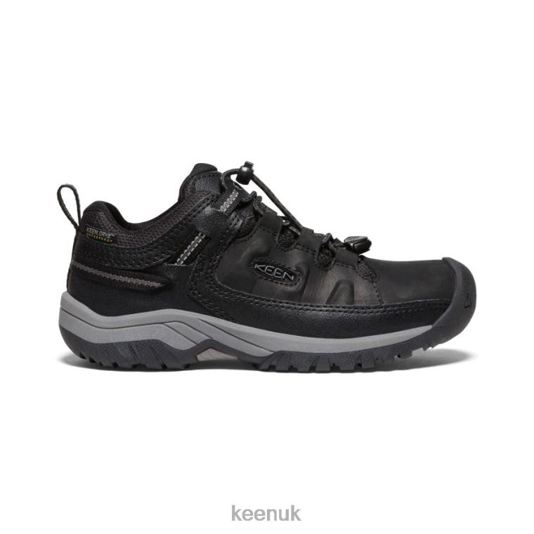Footwear KEEN Targhee Waterproof Shoe Black/Steel Grey Big Kids Z2D88842