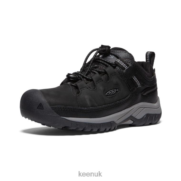 Footwear KEEN Targhee Waterproof Shoe Black/Steel Grey Big Kids Z2D88842