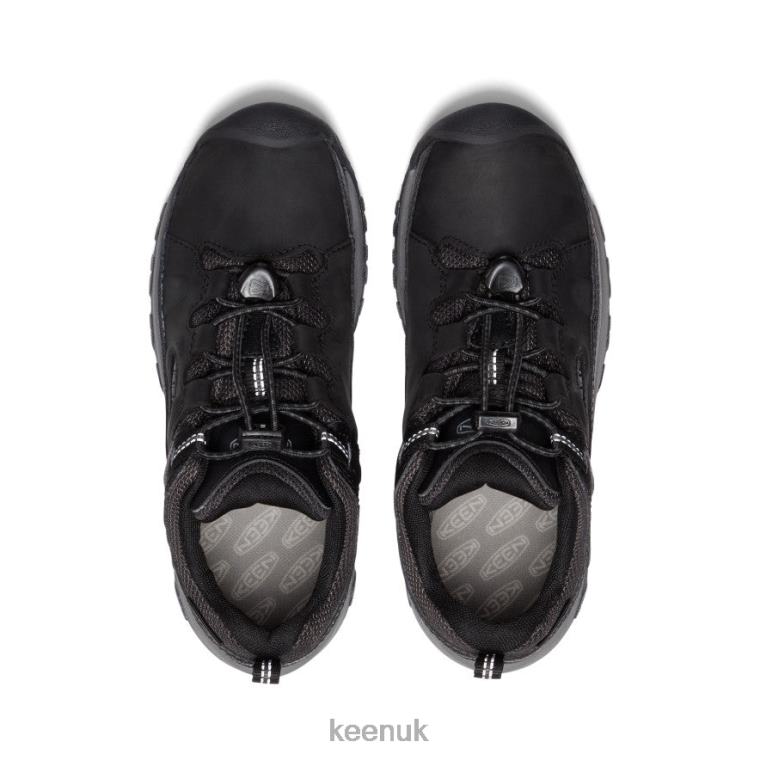 Footwear KEEN Targhee Waterproof Shoe Black/Steel Grey Big Kids Z2D88842