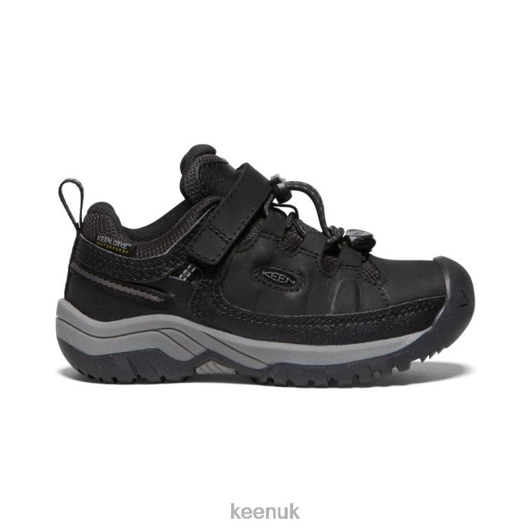 Footwear KEEN Targhee Waterproof Shoe Black/Steel Grey Little Kids Z2D88912