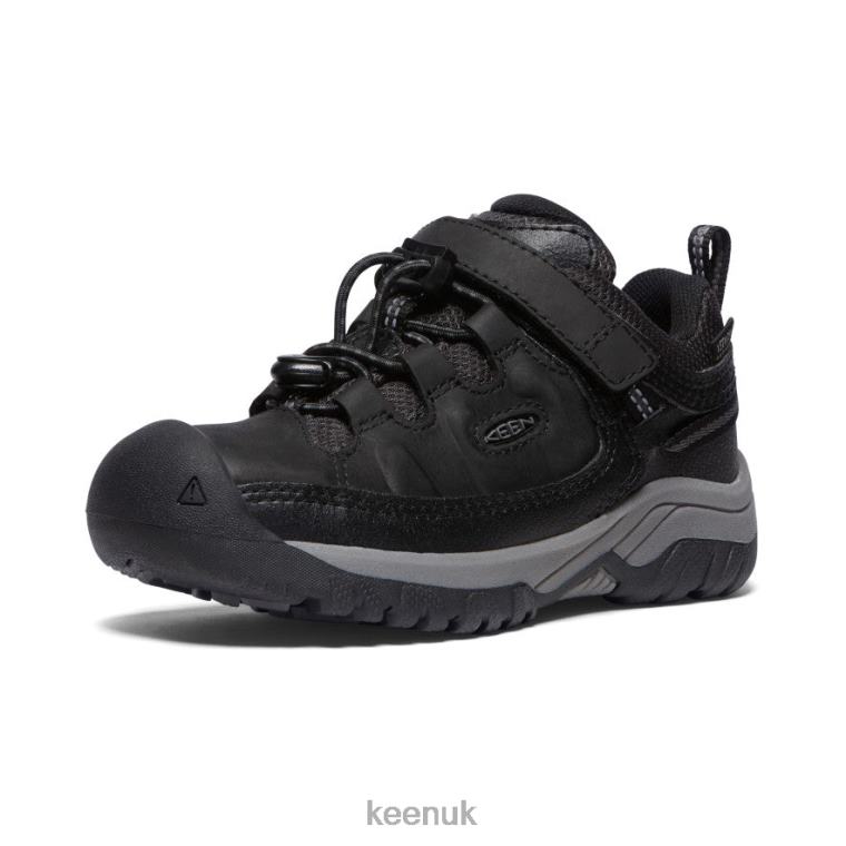 Footwear KEEN Targhee Waterproof Shoe Black/Steel Grey Little Kids Z2D88912