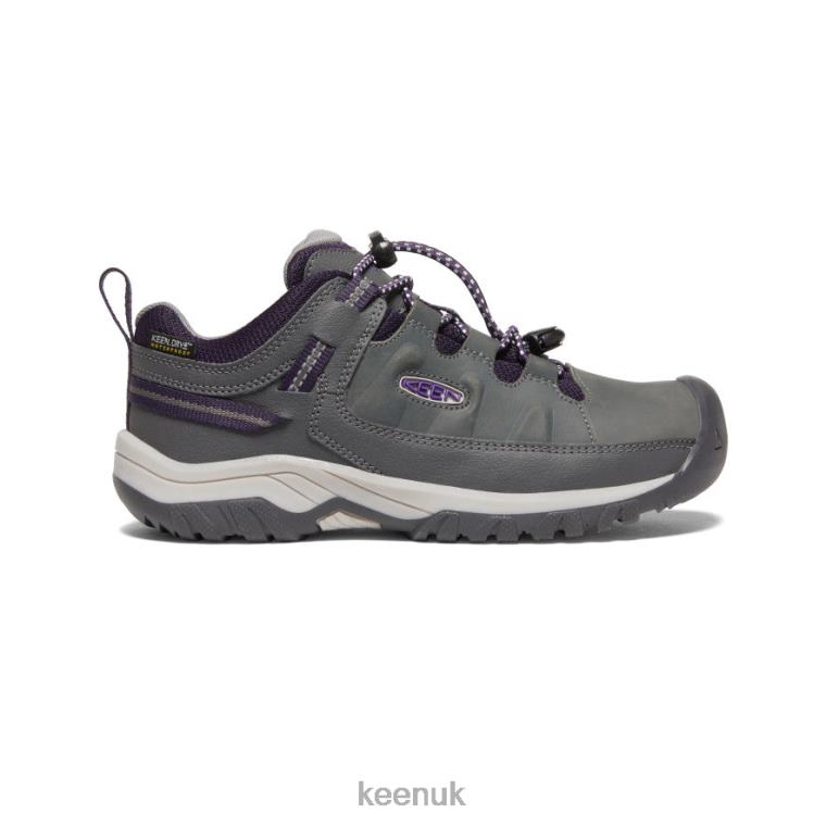 Footwear KEEN Targhee Waterproof Shoe Magnet/Tillandsia Purple Big Kids Z2D88840