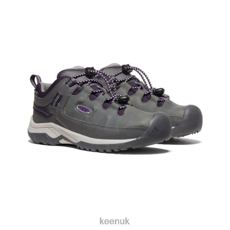 Footwear KEEN Targhee Waterproof Shoe Magnet/Tillandsia Purple Big Kids Z2D88840