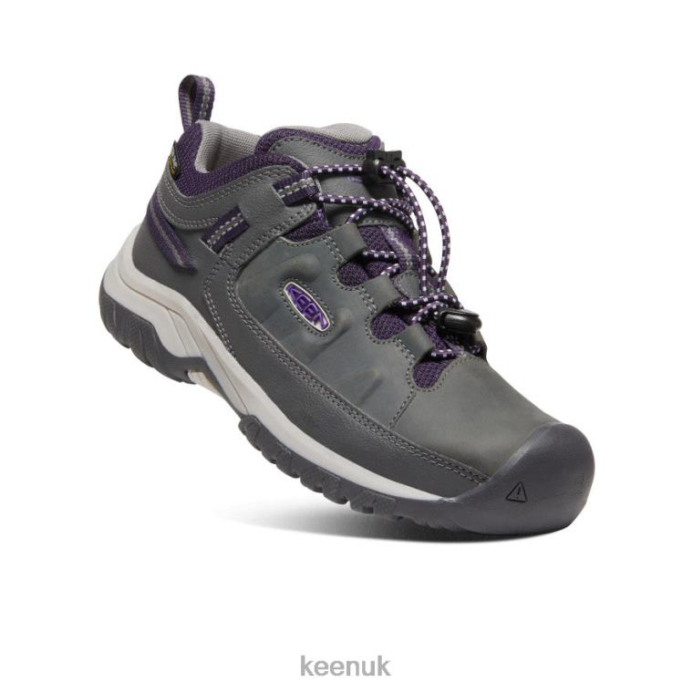 Footwear KEEN Targhee Waterproof Shoe Magnet/Tillandsia Purple Big Kids Z2D88840