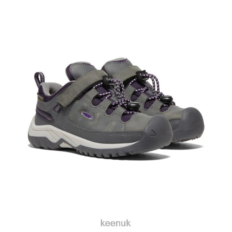 Footwear KEEN Targhee Waterproof Shoe Magnet/Tillandsia Purple Little Kids Z2D88910