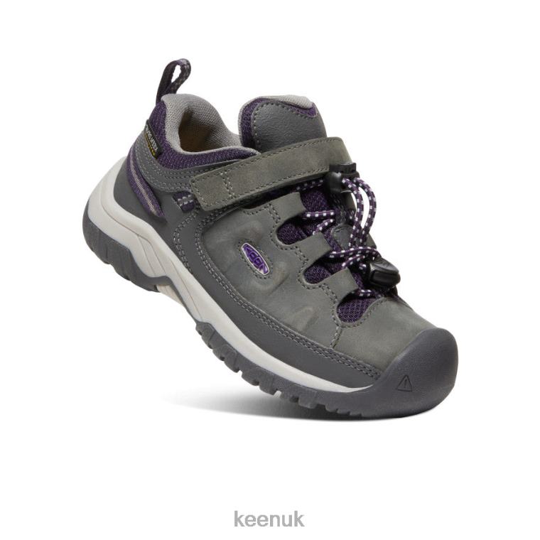 Footwear KEEN Targhee Waterproof Shoe Magnet/Tillandsia Purple Little Kids Z2D88910