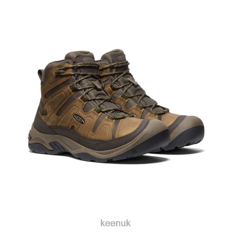 Footwear KEEN Circadia Waterproof Boot Bison/Brindle Men Z2D8871