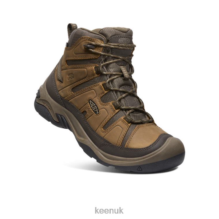 Footwear KEEN Circadia Waterproof Boot Bison/Brindle Men Z2D8871