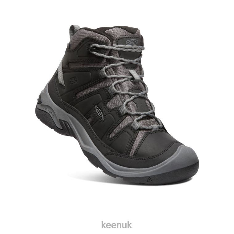 Footwear KEEN Circadia Waterproof Boot Black/Steel Grey Men Z2D8870