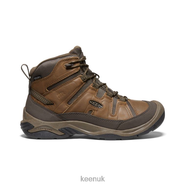 Footwear KEEN Circadia Waterproof Boot Wide Bison/Brindle Men Z2D88257