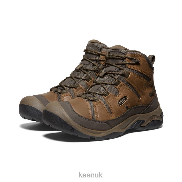 Footwear KEEN Circadia Waterproof Boot Wide Bison/Brindle Men Z2D88257