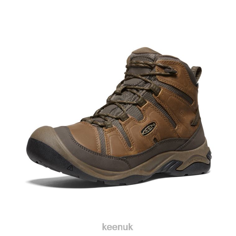 Footwear KEEN Circadia Waterproof Boot Wide Bison/Brindle Men Z2D88257