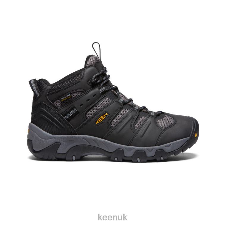 Footwear KEEN Koven Waterproof Boot Black/Steel Grey Men Z2D88320