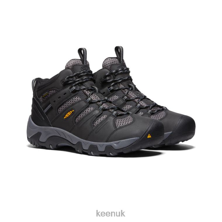 Footwear KEEN Koven Waterproof Boot Black/Steel Grey Men Z2D88320