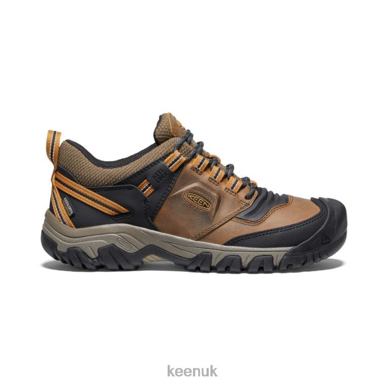 Footwear KEEN Ridge Flex Waterproof Bison/Golden Brown Men Z2D88250