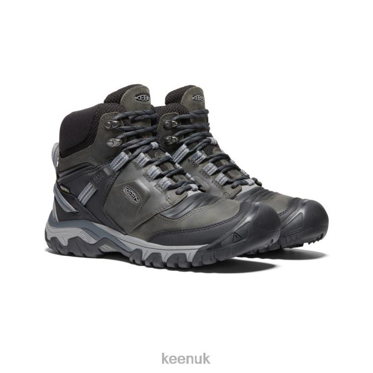 Footwear KEEN Ridge Flex Waterproof Boot Magnet/Black Men Z2D88141