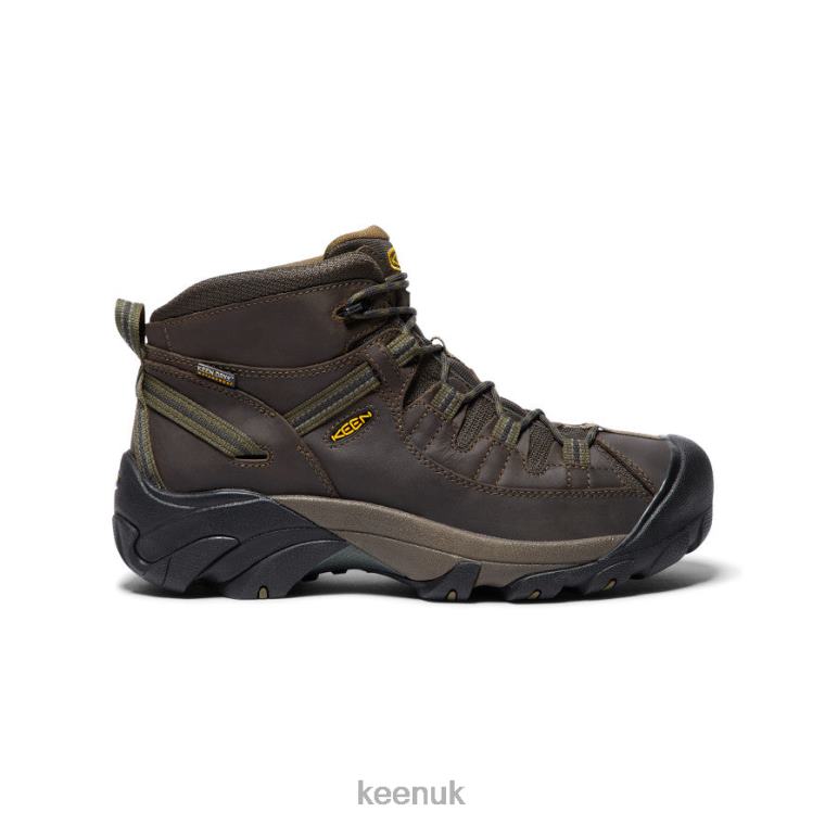 Footwear KEEN Targhee II Waterproof Mid Wide Canteen/Dark Olive Men Z2D88247