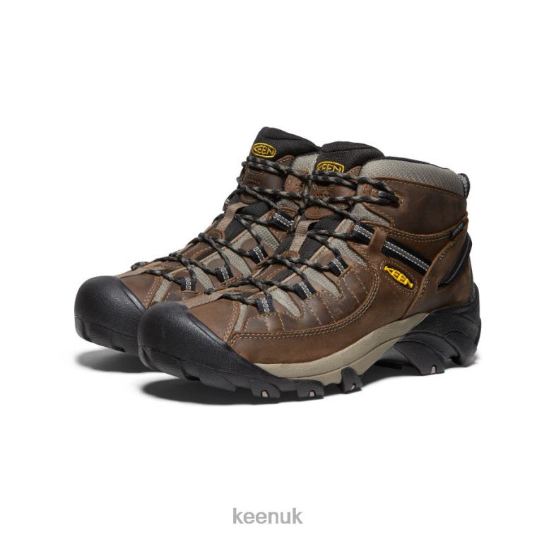 Footwear KEEN Targhee II Waterproof Mid Wide Shitake/Brindle Men Z2D88248