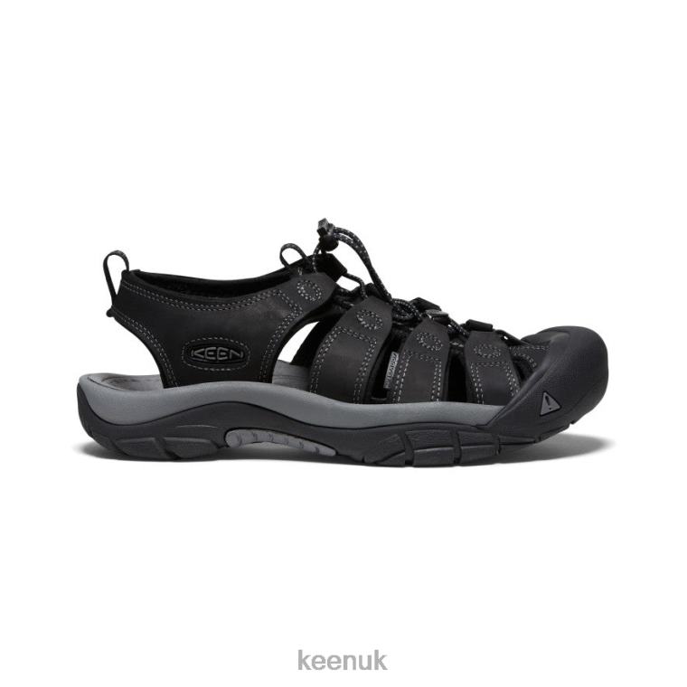 Footwear KEEN Newport Leather Black/Steel Grey Men Z2D88133
