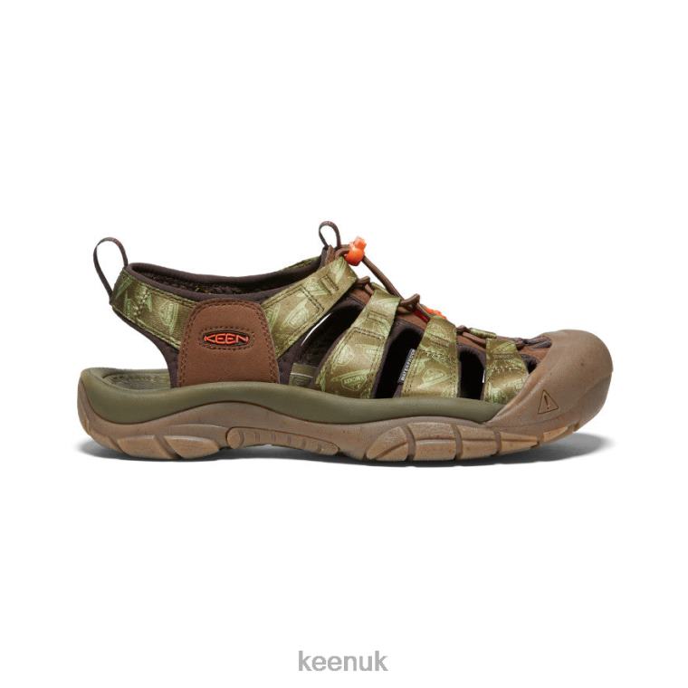 Footwear KEEN Newport Retro x Smokey Bear Smokey Bear/Military Olive Men Z2D8882