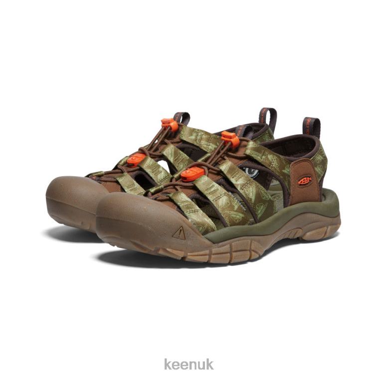 Footwear KEEN Newport Retro x Smokey Bear Smokey Bear/Military Olive Men Z2D8882