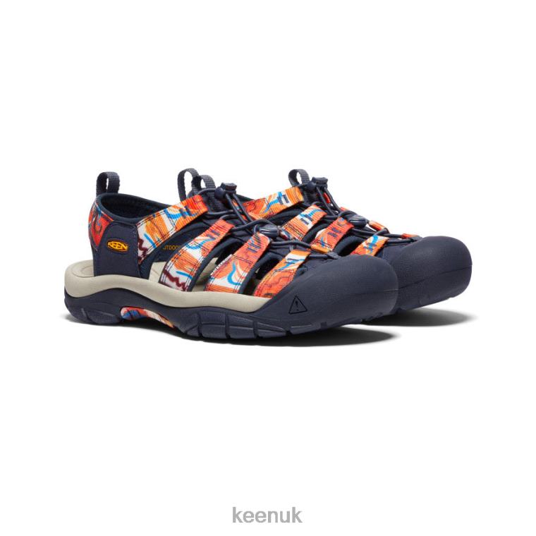 Footwear KEEN Newport x Outdoor Afro Groovy Orange/Navy Men Z2D8885