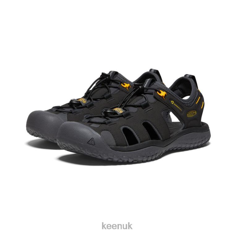 Footwear KEEN SOLR Sandal Black/Gold Men Z2D88342