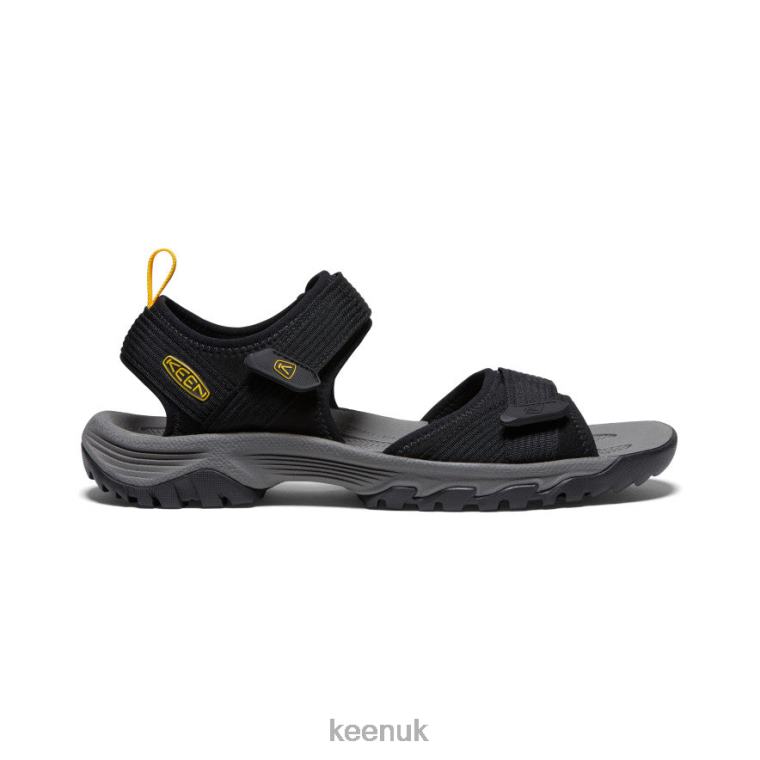 Footwear KEEN Targhee III Open-Toe H2 Black/Yellow Men Z2D88318