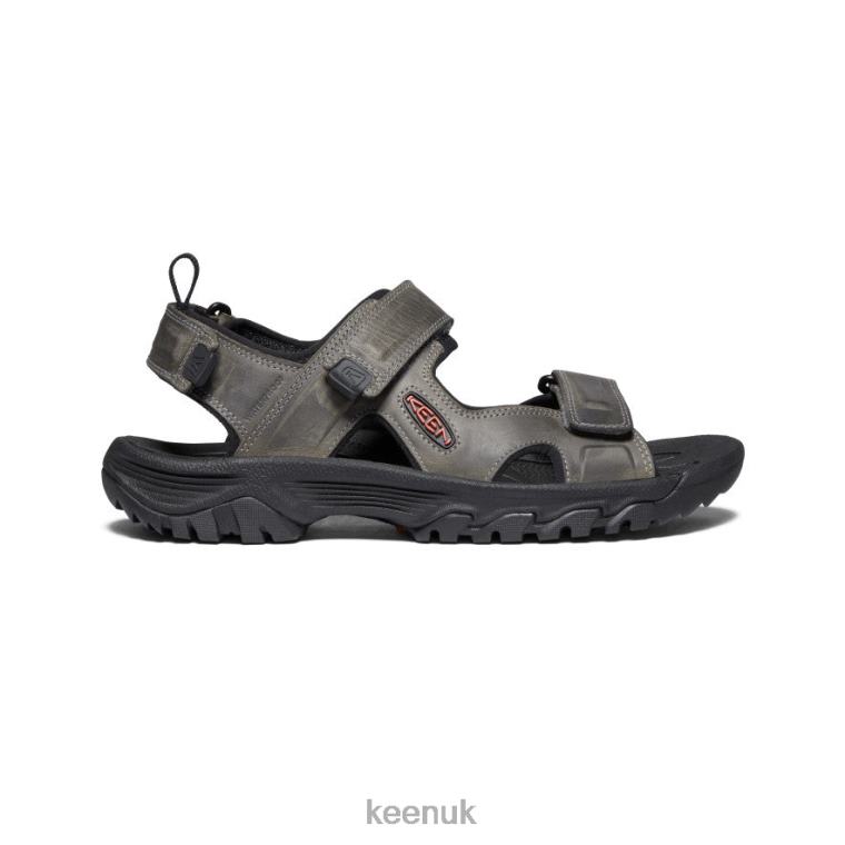 Footwear KEEN Targhee III Open Toe Sandal Grey/Black Men Z2D88259