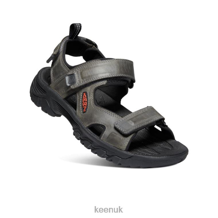 Footwear KEEN Targhee III Open Toe Sandal Grey/Black Men Z2D88259