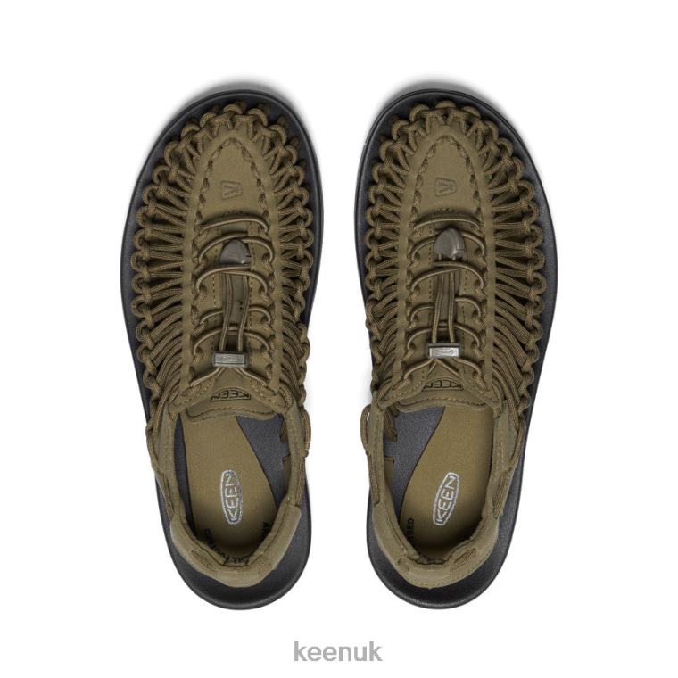 Footwear KEEN UNEEK Dark Olive/Black Men Z2D88113