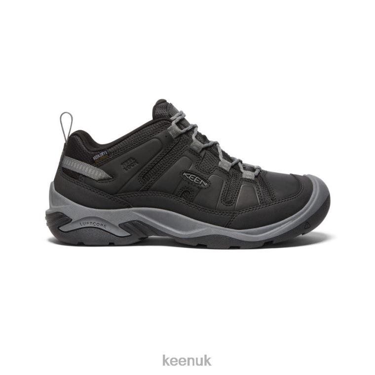 Footwear KEEN Circadia Waterproof Shoe Black/Steel Grey Men Z2D88103