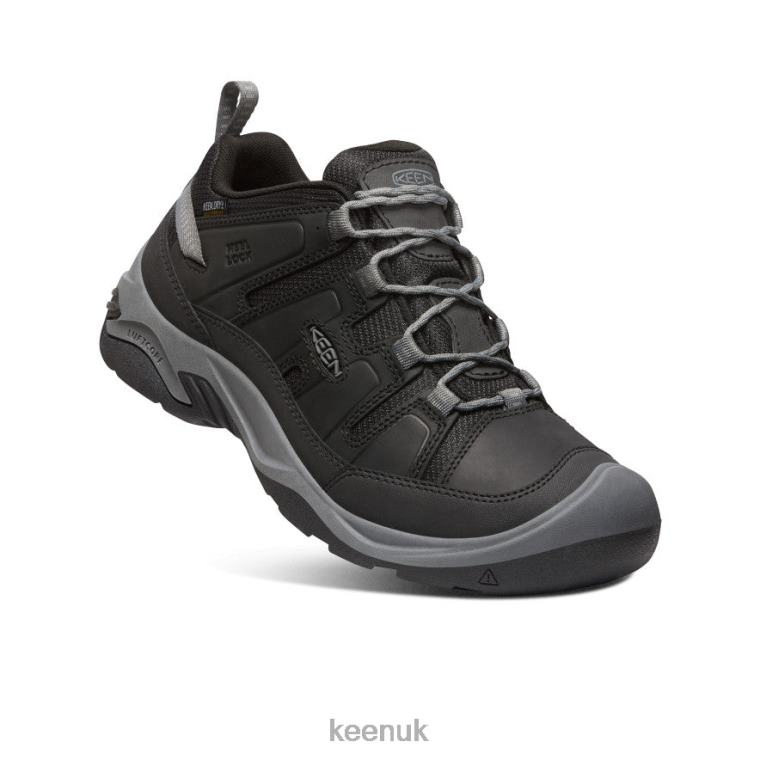 Footwear KEEN Circadia Waterproof Shoe Black/Steel Grey Men Z2D88103