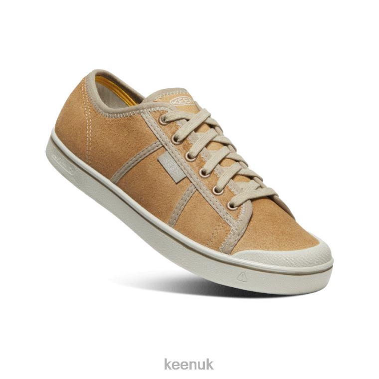 Footwear KEEN Eldon Harvest Leather Sneaker Beige/Silver Birch Men Z2D88285