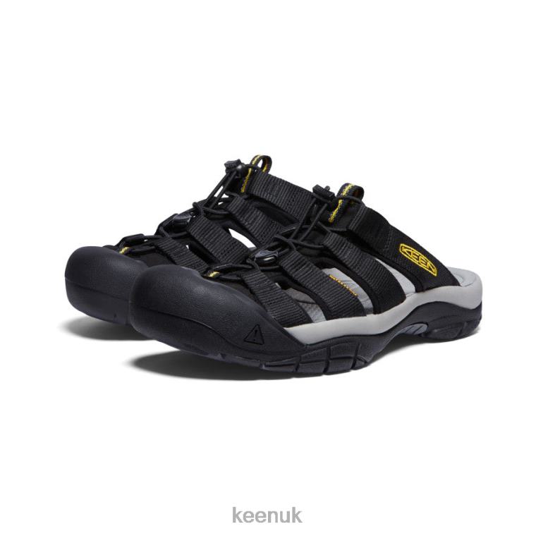 Footwear KEEN Newport Slide Black/Yellow Men Z2D8831