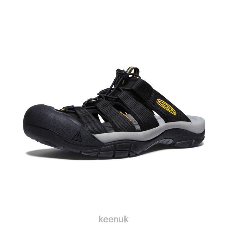 Footwear KEEN Newport Slide Black/Yellow Men Z2D8831