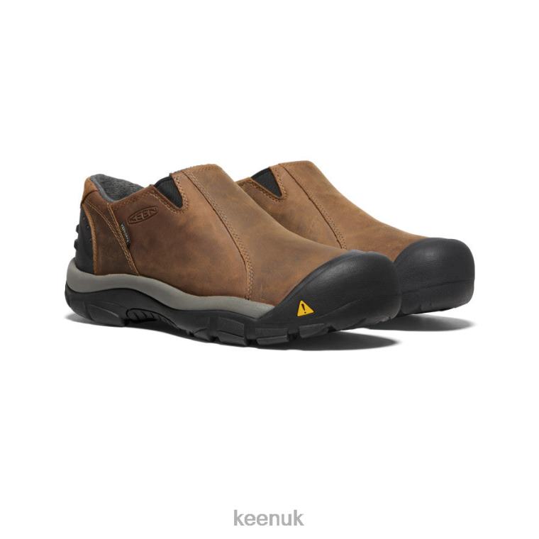 Footwear KEEN Brixen Waterproof Low Slate Black/Madder Brown Men Z2D88382