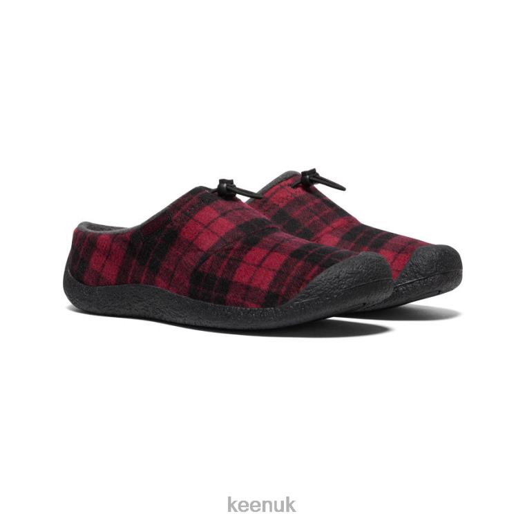 Footwear KEEN Howser III Slide Rhubarb Plaid/Black Men Z2D8899