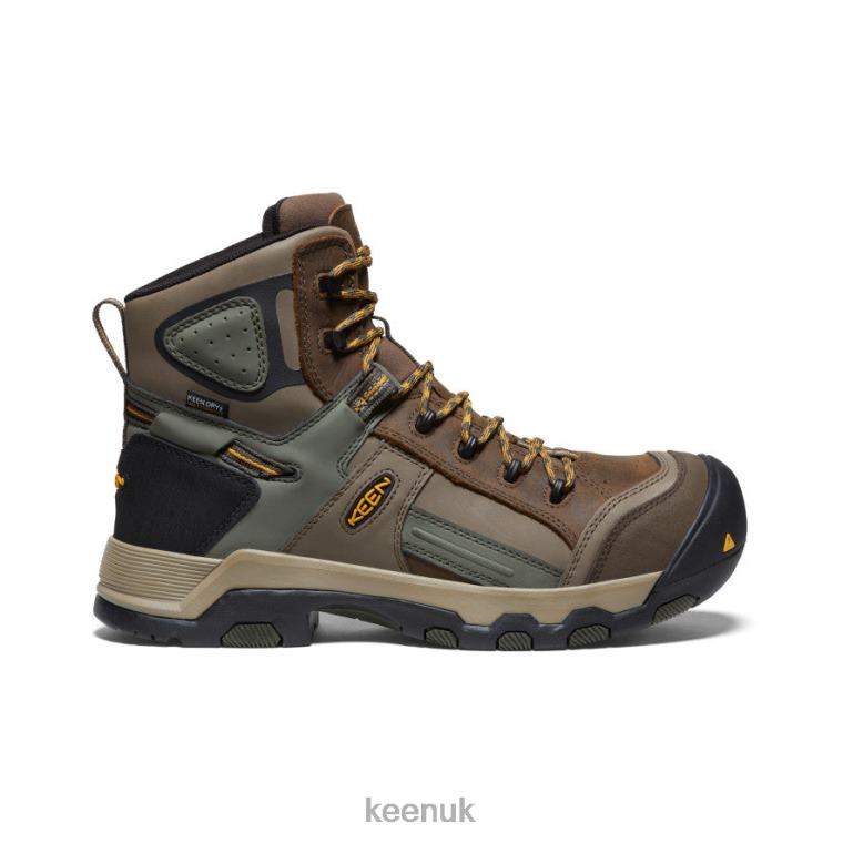 Footwear KEEN Davenport AL Waterproof Mid (Composite Toe) Shitake/Forest Night Men Z2D88289