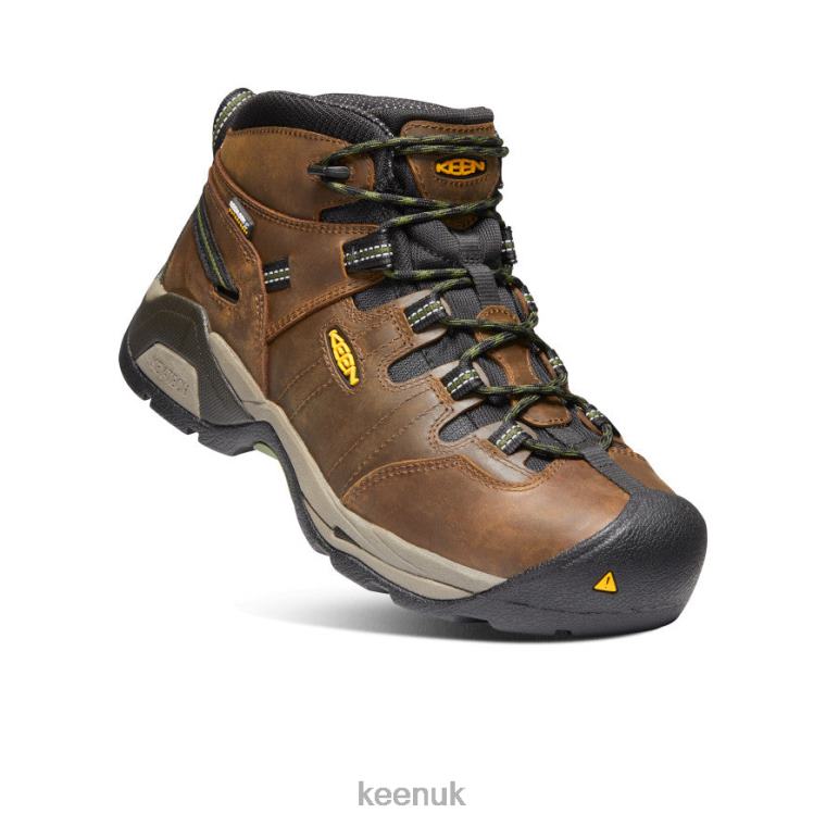 Footwear KEEN Detroit XT Waterproof Boot (Steel Toe) Cascade Brown/Bronze Green Men Z2D88245