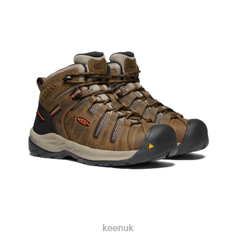 Footwear KEEN Flint II Boot (Soft Toe) Cascade Brown/Burnt Ochre Men Z2D88189