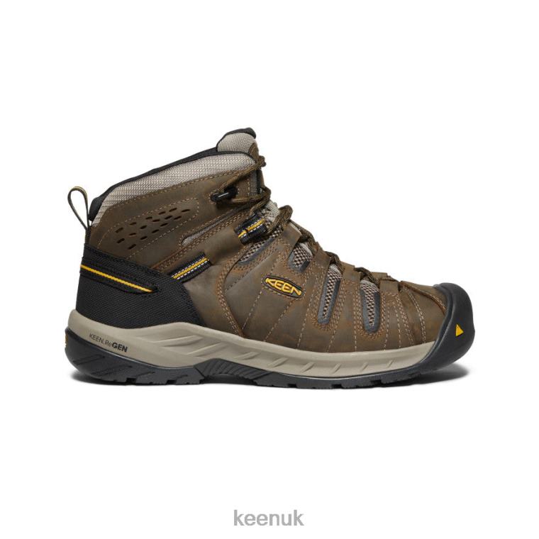 Footwear KEEN Flint II Boot (Steel Toe) Cascade Brown/Golden Rod Men Z2D88185