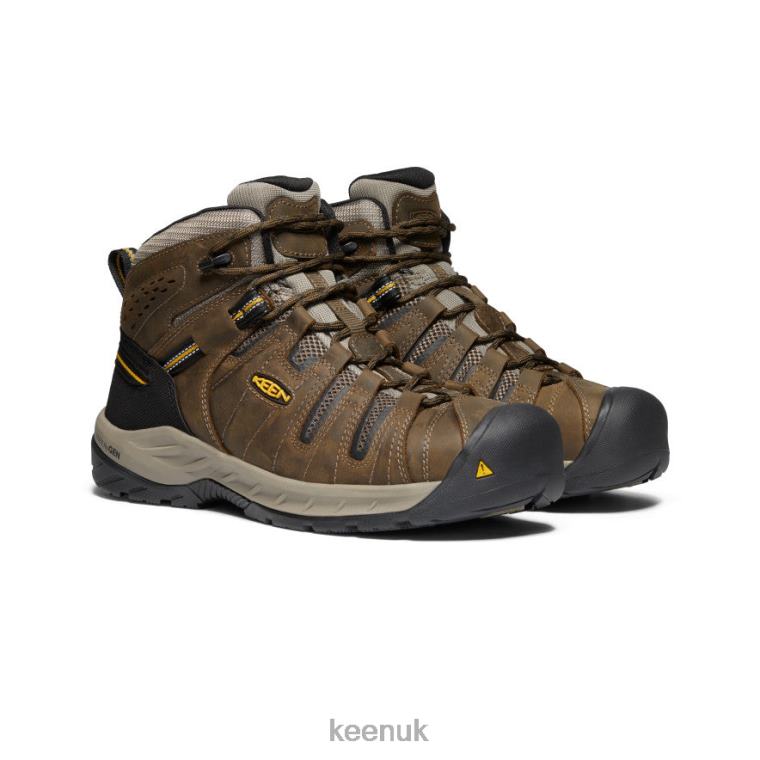 Footwear KEEN Flint II Boot (Steel Toe) Cascade Brown/Golden Rod Men Z2D88185