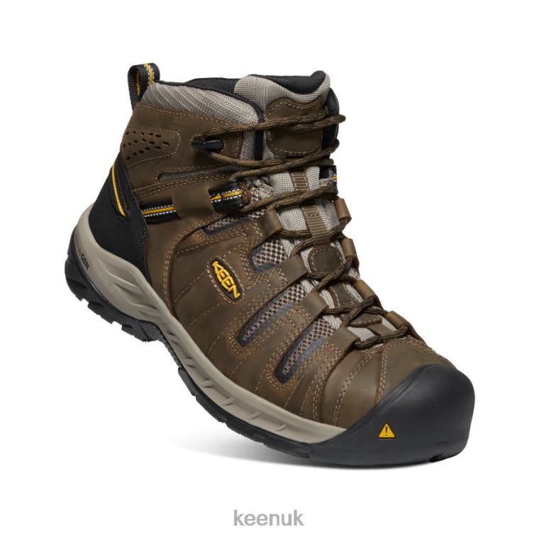 Footwear KEEN Flint II Boot (Steel Toe) Cascade Brown/Golden Rod Men Z2D88185